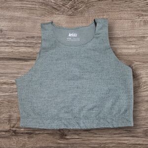 REI Women's Heathered Green Crop Top